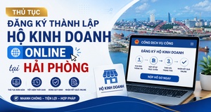 Thủ tục đăng ký thành lập hộ kinh doanh online tại Hải Phòng 