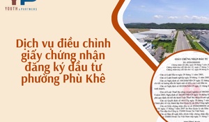 Điều chỉnh Giấy chứng nhận đăng ký đầu tư phường Phù Khê