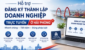 Hỗ trợ đăng ký thành lập doanh nghiệp trực tuyến ở Hải Phòng