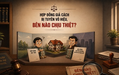 Hợp đồng giả cách bị tuyên vô hiệu, bên nào chịu thiệt?
