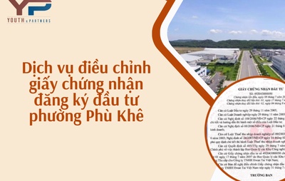 Điều chỉnh Giấy chứng nhận đăng ký đầu tư phường Phù Khê