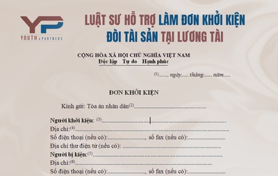 Luật sư hỗ trợ làm đơn khởi kiện đòi tài sản tại Lương Tài