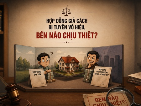 Hợp đồng giả cách bị tuyên vô hiệu, bên nào chịu thiệt?