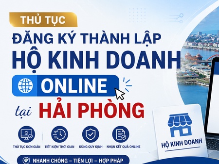 Thủ tục đăng ký thành lập hộ kinh doanh online tại Hải Phòng 