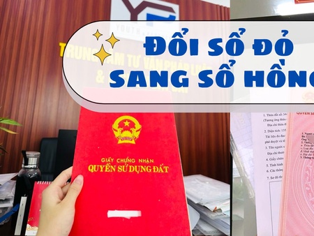 Dịch vụ đổi sổ đỏ sang sổ hồng nhanh chóng tại xã Vĩnh Phú