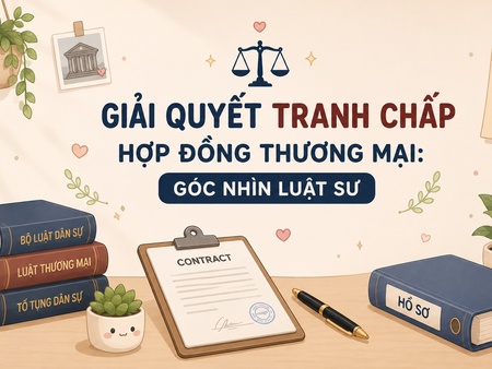 GIẢI QUYẾT TRANH CHẤP HỢP ĐỒNG THƯƠNG MẠI: GÓC NHÌN LUẬT SƯ