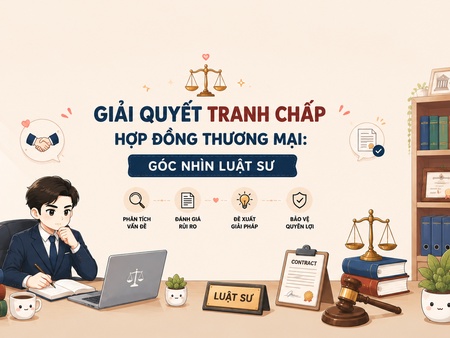 GIẢI QUYẾT TRANH CHẤP HỢP ĐỒNG THƯƠNG MẠI: GÓC NHÌN LUẬT SƯ