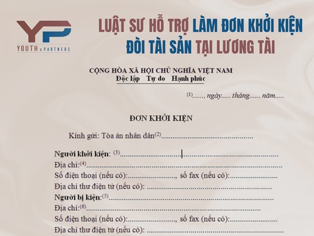 Luật sư hỗ trợ làm đơn khởi kiện đòi tài sản tại Lương Tài