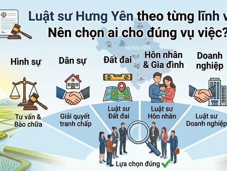 Luật sư Hưng Yên theo từng lĩnh vực: Nên chọn ai cho đúng vụ việc?