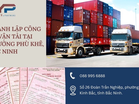 Thành lập công ty vận tải tại phường Phù Khê, Bắc Ninh