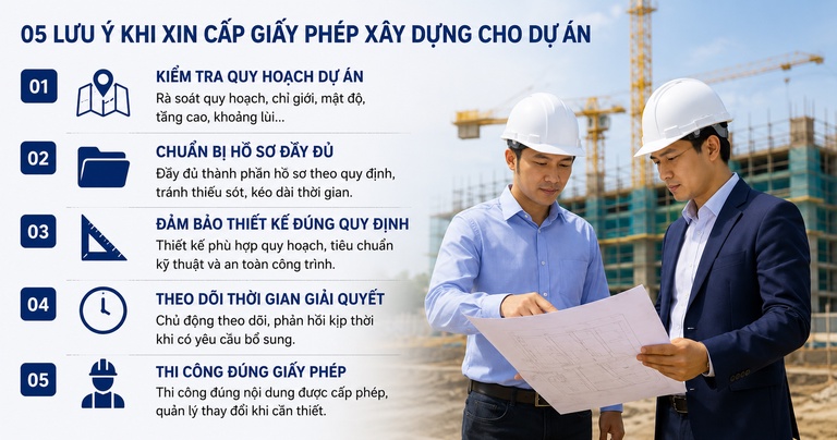 5 lưu ý khi xin cấp phép xây dựng cho dự án 5 lưu ý khi xin cấp phép xây dựng cho dự án