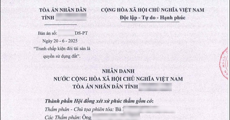 Bản án tranh chấp tài sản - chia di sản thừa kế