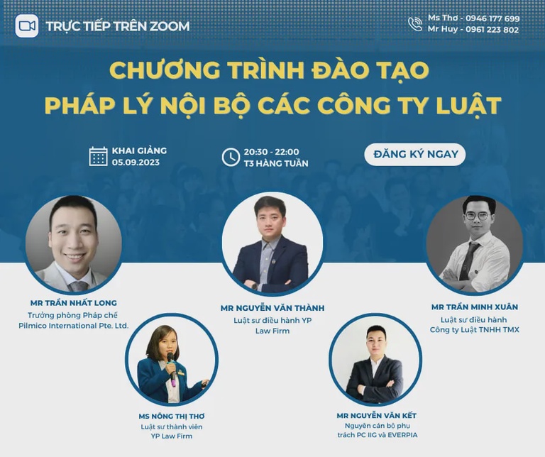 Chương trình đào tạo do Luật sư tư vấn pháp lý cho doanh nghiệp Trần Nhất Long tham gia Chương trình đào tạo do Luật sư tư vấn pháp lý cho doanh nghiệp Trần Nhất Long tham gia