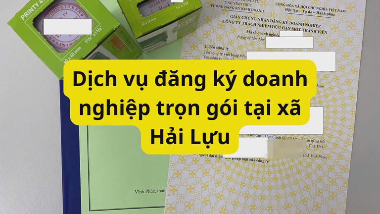 Dịch vụ đăng ký doanh nghiệp trọn gói