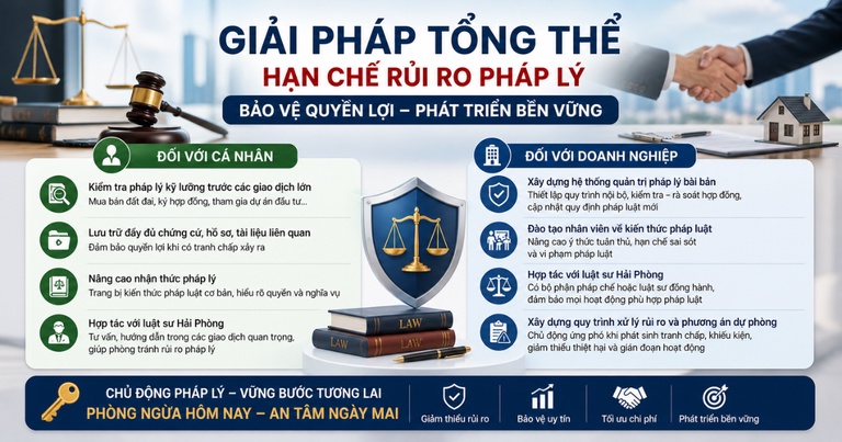 Giải pháp tổng thể để hạn chế rủi ro pháp lý