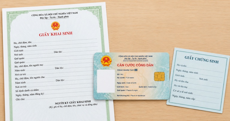 Giấy tờ cần thiết đăng ký giấy khai sinh online 