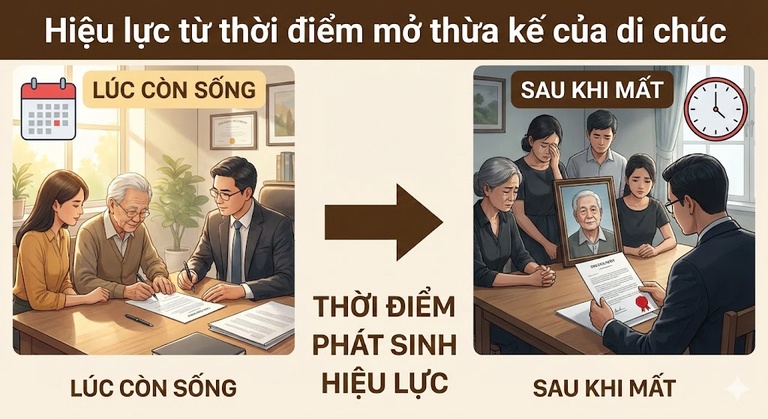 Hiệu lực của di chúc Hiệu lực của di chúc