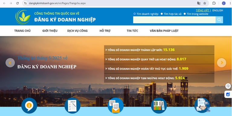 Hướng dẫn các bước đăng ký thành lập doanh nghiệp trực tuyến chi tiết tại Hưng Yên Hướng dẫn các bước đăng ký thành lập doanh nghiệp trực tuyến chi tiết tại Hưng Yên