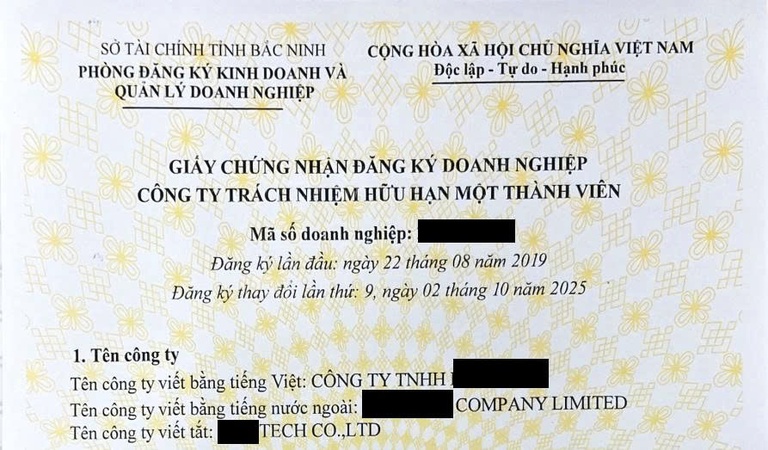 Kết quả dịch vụ thành lập doanh nghiệp tại phườngTân An Bắc Ninh