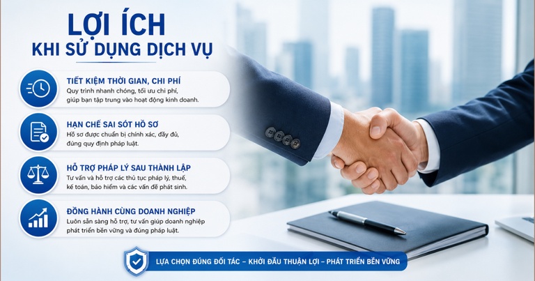 Lợi ích khi sử dụng dịch vụ thành lập công ty tại Hải Phòng