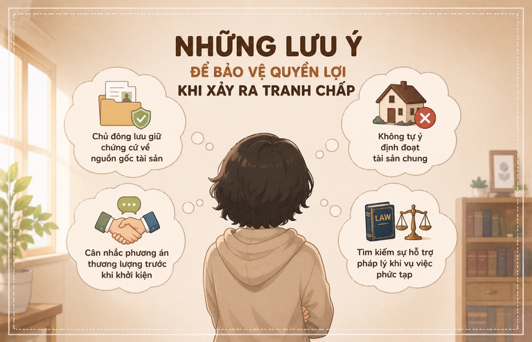 Lưu ý bảo vệ quyền lợi khi tranh chấp tài sản