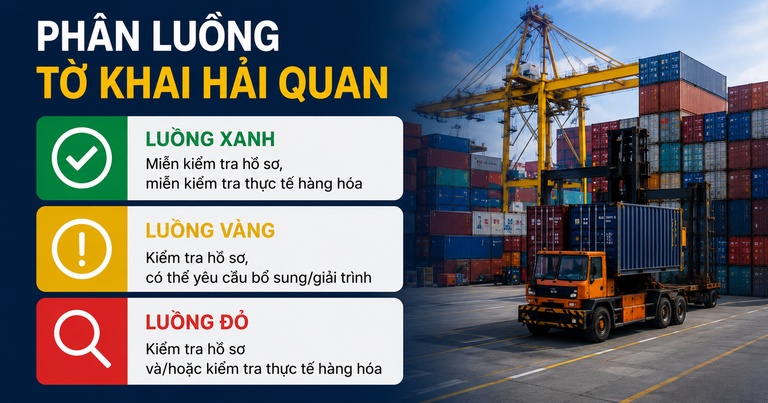 Phân luồng tờ khai hải quan Phân luồng tờ khai hải quan