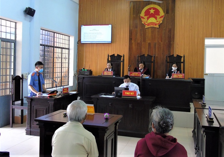 Phiên toà giải quyết tranh chấp đất Lục Nam Bắc Giang