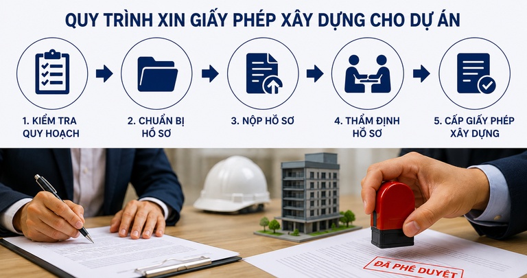 Quy trình xin cấp phép xây dựng cho dự án Quy trình xin cấp phép xây dựng cho dự án