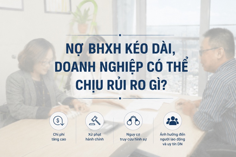 Rủi ro khi doanh nghiệp nợ BHXH kéo dài