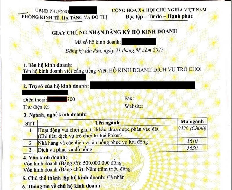 Thành lập hộ kinh doanh tại phường Bồng Lai Thành lập hộ kinh doanh tại phường Bồng Lai