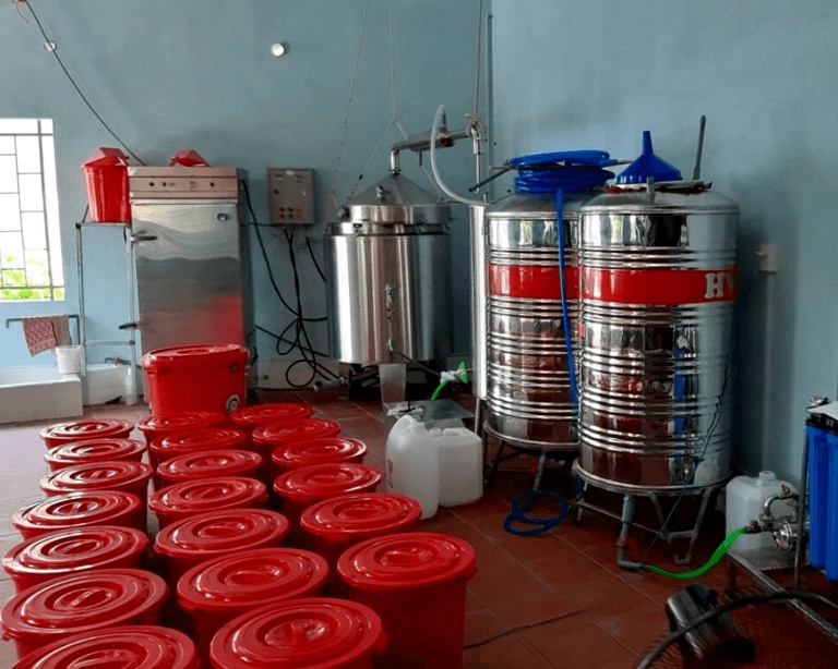 Trang thiết bị cơ sở để xin giấy phép sản xuất rượu thủ công