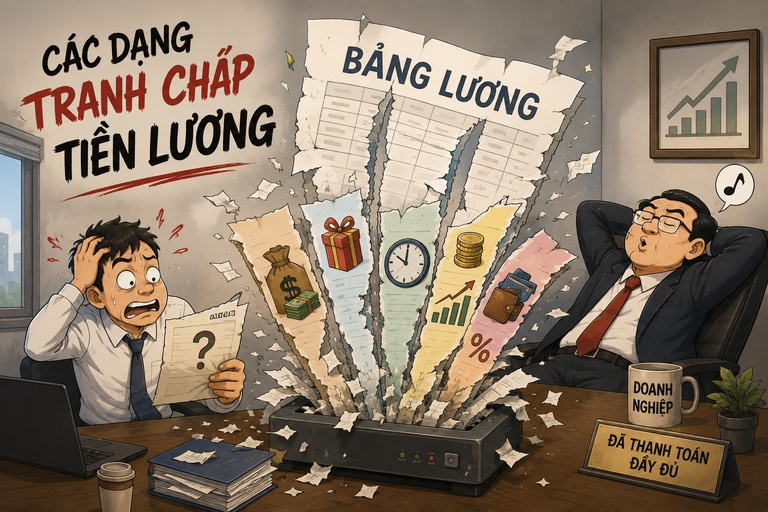 Những tranh chấp lao động về tiền lương thường gặp Những tranh chấp lao động về tiền lương thường gặp