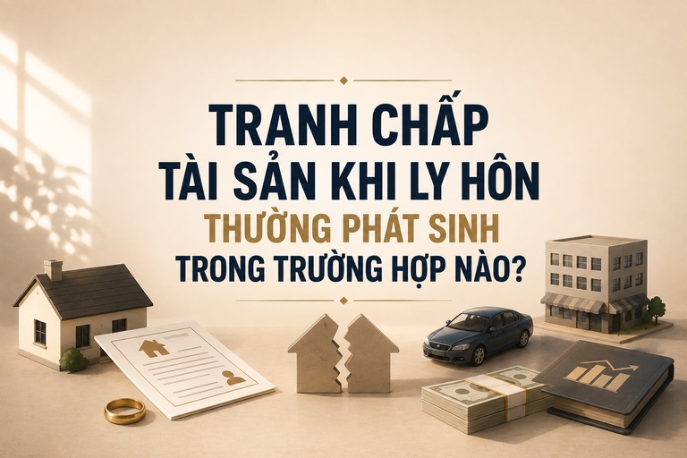 Tranh chấp tài sản khi ly hôn thường phát sinh