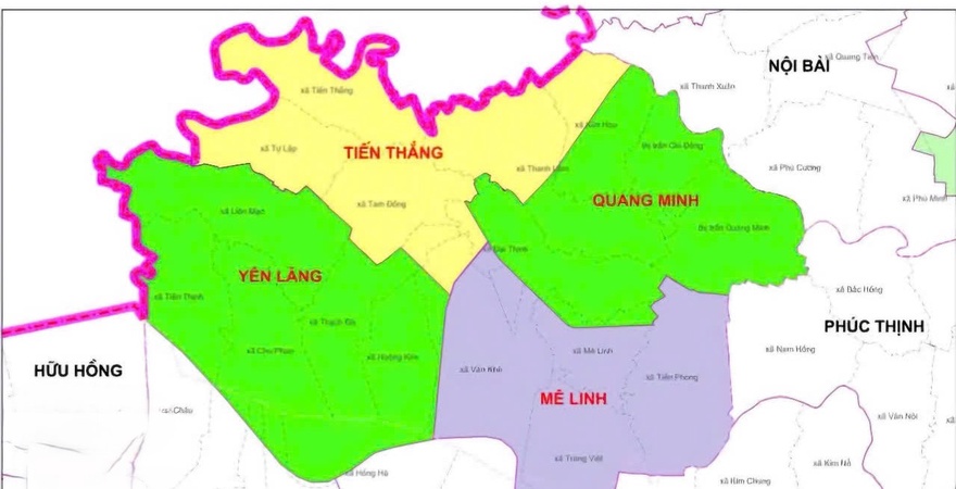 Danh sách đầy đủ, cập nhật mới nhất các xã thuộc huyện Mê Linh Hà Nội sau sáp nhập năm 2025 theo quyết định hành chính mới của UBND TP. Hà Nội ban hành.