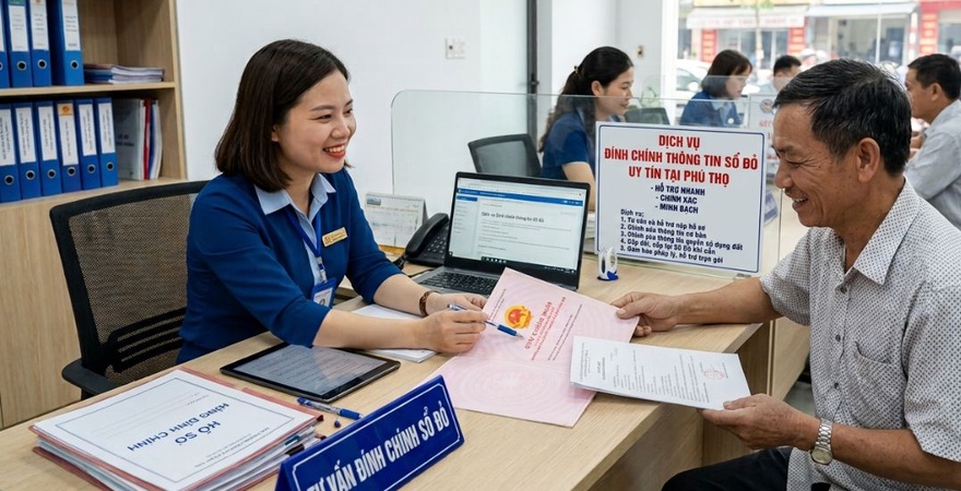 Dịch vụ đính chính thông tin trên sổ đỏ tại Phú Thọ của YP Law Firm trọn gói, uy tín, thủ tục nhanh chóng, bảo vệ quyền lợi tối đa với chi phí chỉ từ 3 triệu!