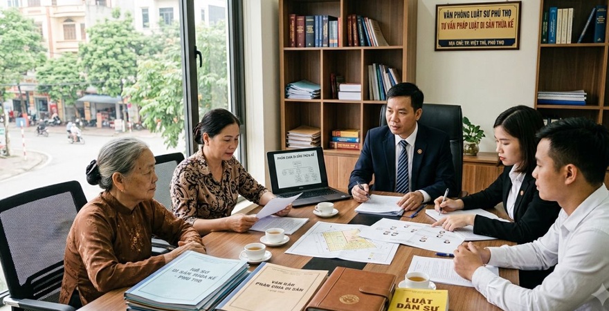 Dịch vụ phân chia di sản thừa kế theo pháp luật tại Phú Thọ của YP Law Firm giải quyết nhanh trọn gói thủ tục sang tên Sổ đỏ, cam kết chi phí chỉ từ 6 triệu.