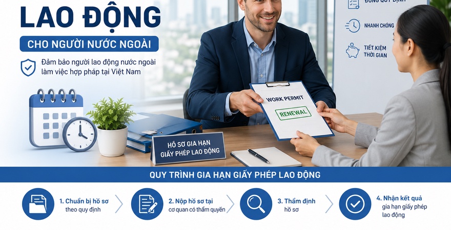 Doanh nghiệp cần lưu ý gì khi gia hạn giấy phép lao động cho người nước ngoài tại Bắc Ninh? Cập nhật quy định và hồ sơ mới nhất