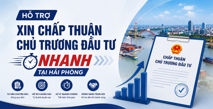 Y&P cung cấp dịch vụ xin chấp thuận chủ trương đầu tư tại Hải Phòng trọn gói, thủ tục nhanh chóng, bảo mật và đúng pháp luật. Liên hệ ngay để được hỗ trợ.