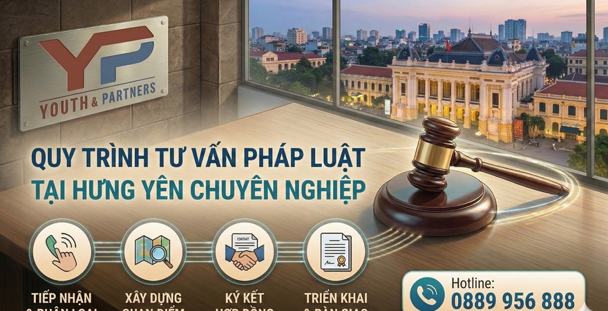 Quy trình tư vấn pháp luật chuẩn của văn phòng Luật sư Hưng Yên giúp khách hàng hiểu rõ quyền lợi, nghĩa vụ hợp pháp của mình. Liên hệ hotline 0889956888 ngay.